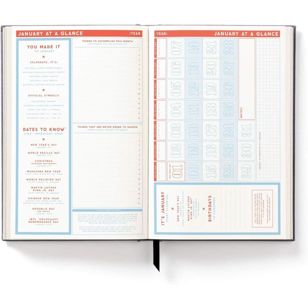 Perpetually Late Show Undated Planner Second Alternate Image