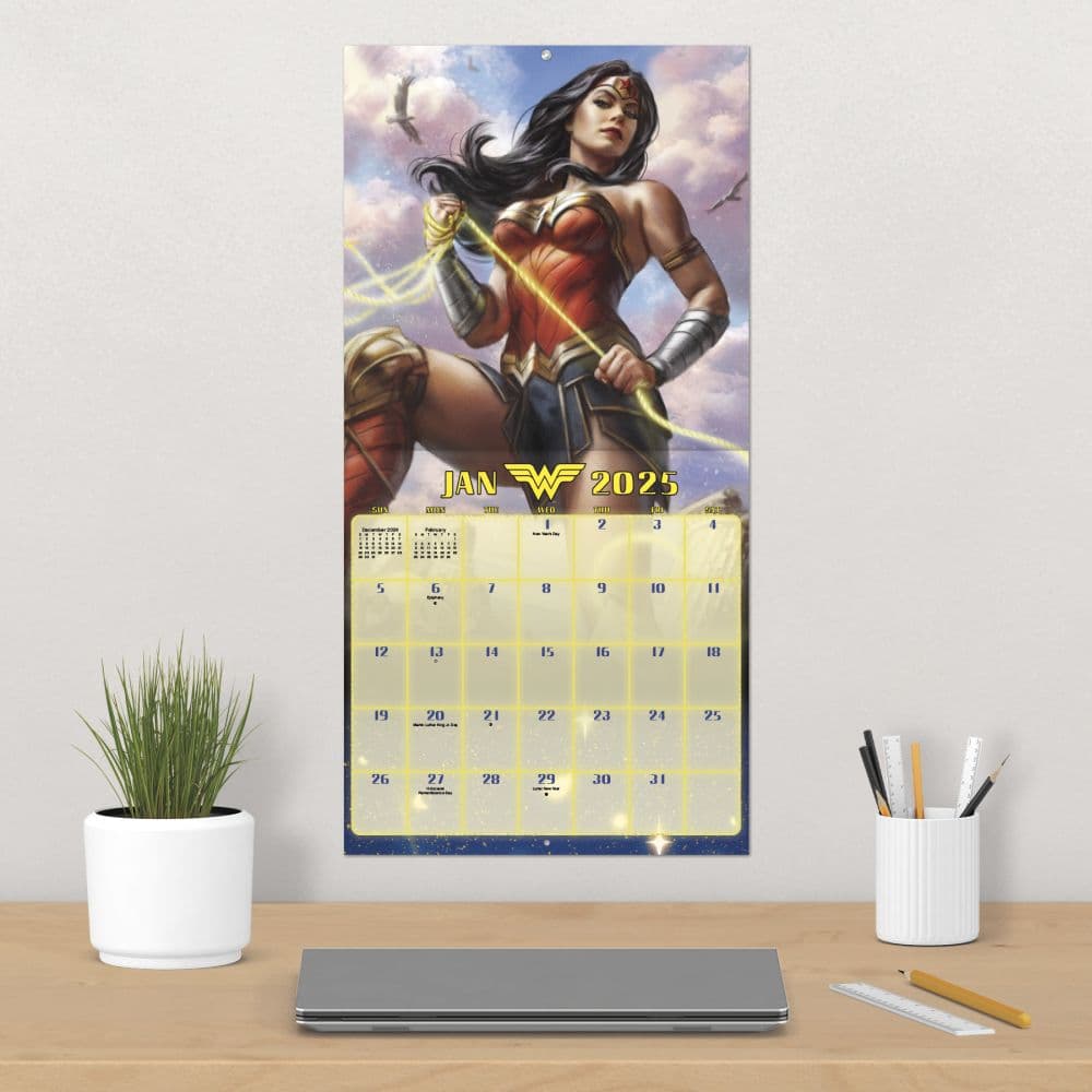 Wonder Woman 2025 Wall Calendar Fourth Alternate Image width=&quot;1000&quot; height=&quot;1000&quot;