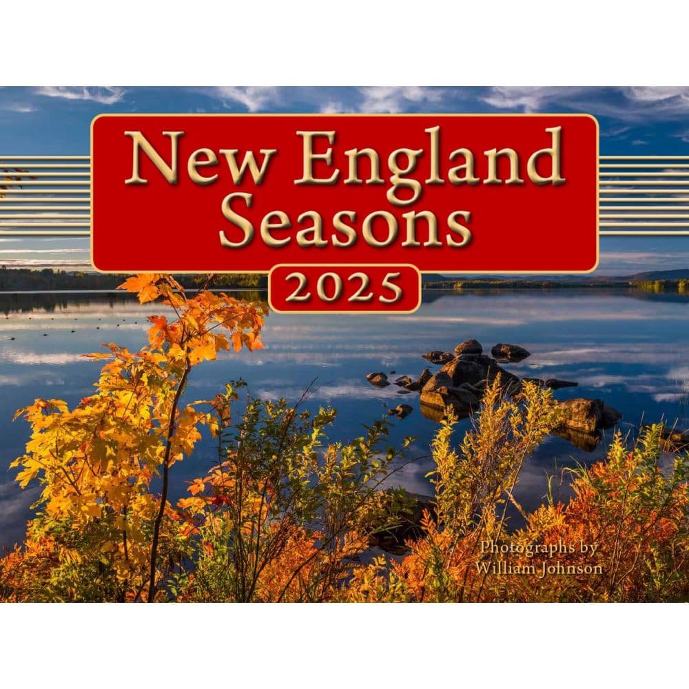 New England Seasons 2025 Wall Calendar Main Product Image width="1000" height="1000"