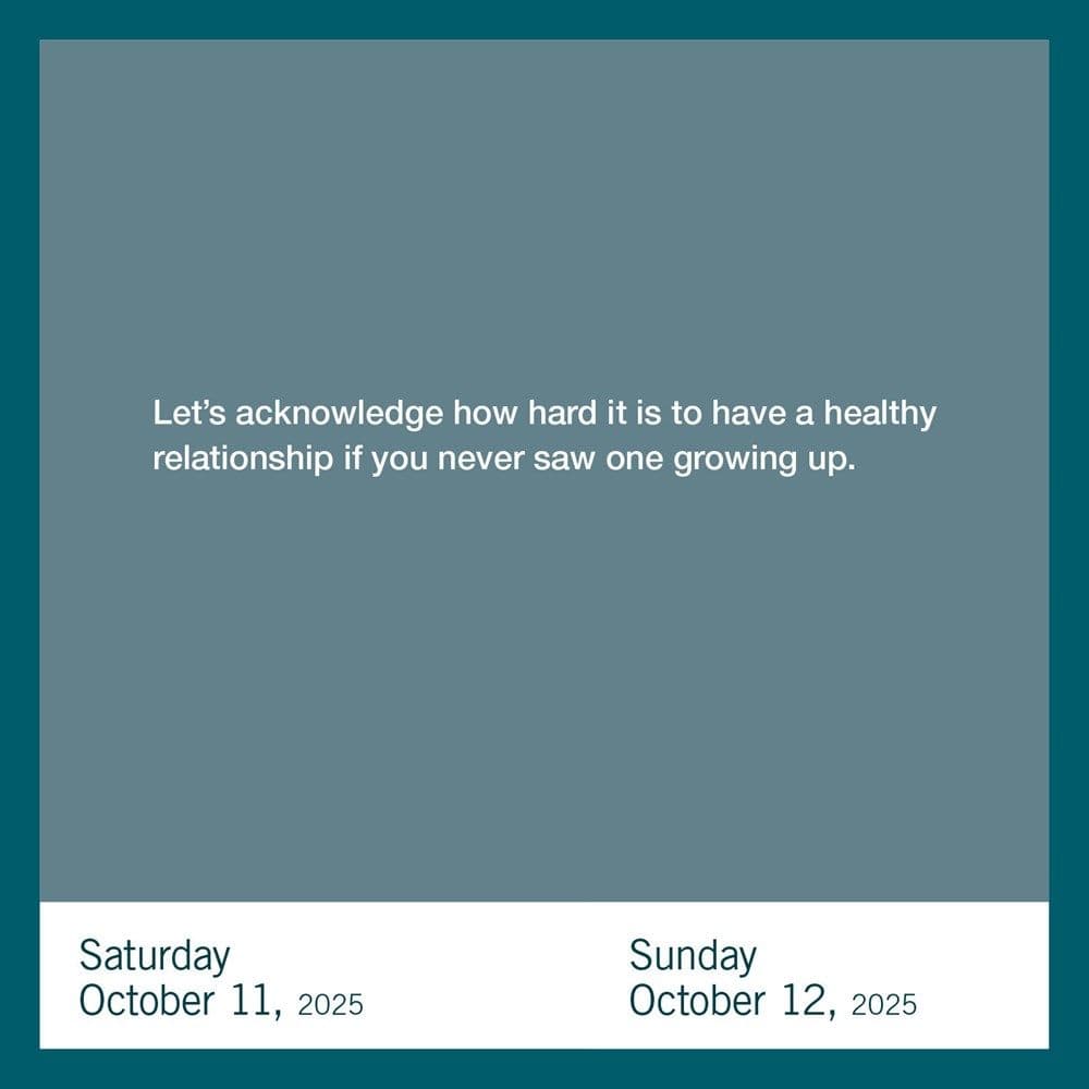 Millennial Therapist 2025 Desk Calendar Third Alternate Image width="1000" height="1000"