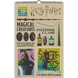 Harry Potter Poster 2025 Wall Calendar