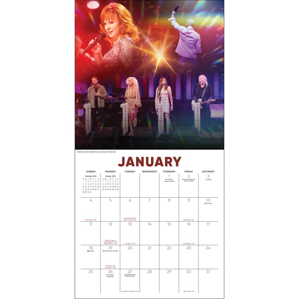 Grand Ole Opry 2026 Wall Calendar Second Alternate Image