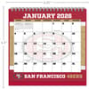 image NFL San Francisco 49ers 2026 Easel Desk Calendar Third Alternate Image