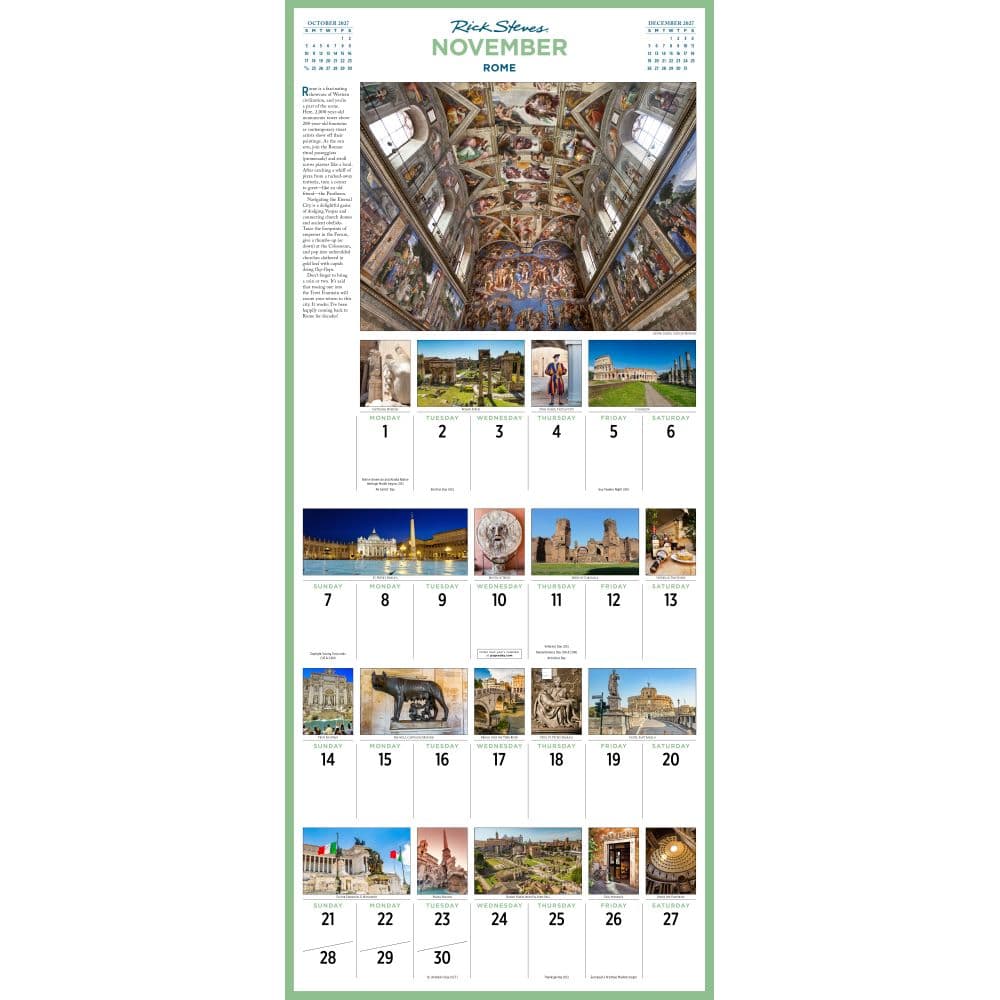 Rick Steves Europe Picture-A-Day 2027 Wall Calendar Fourth Alternate Image