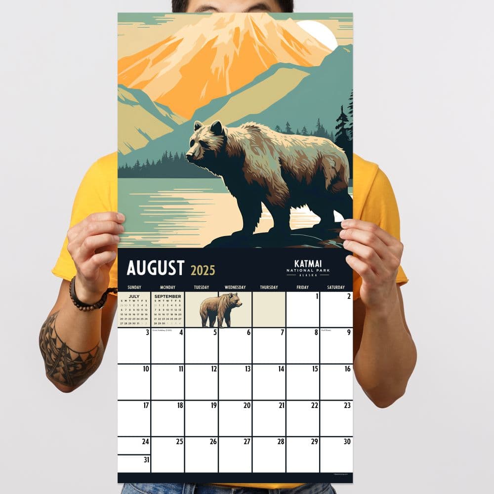 National Parks Art 2025 Wall Calendar Alt4