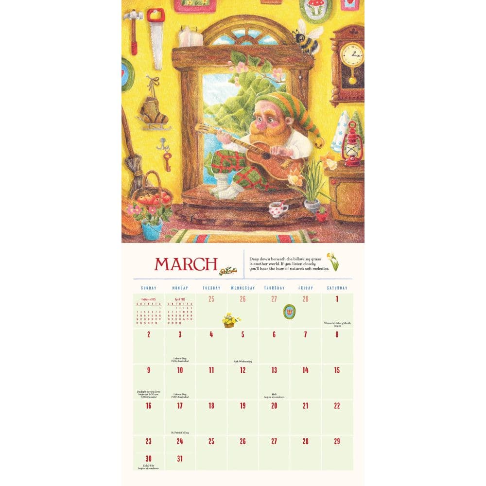 Gnome Life 2025 Wall Calendar First Alternate Image width="1000" height="1000"