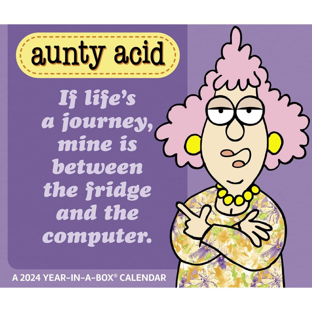 Aunty Acid 2024 Desk Calendar