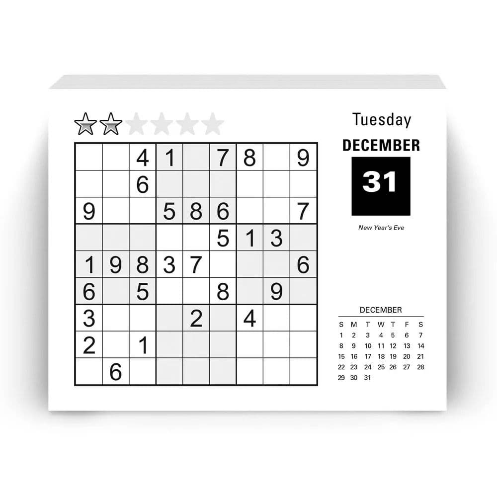 Sudoku 2024 Desk Calendar