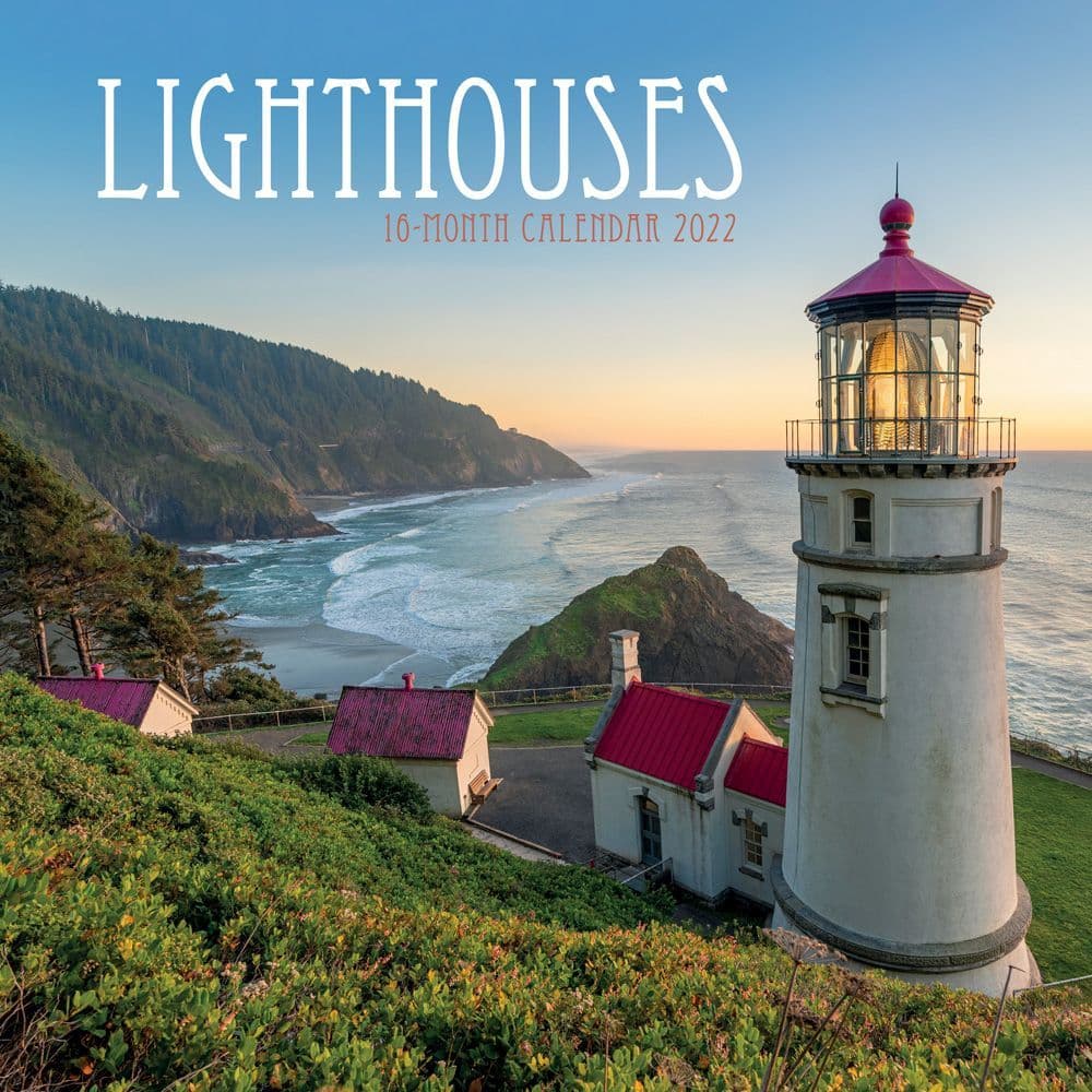 2022 Wall Calendar Lighthouses 12 Month 12x12  w/Bonus Mini Calendar New/Sealed 