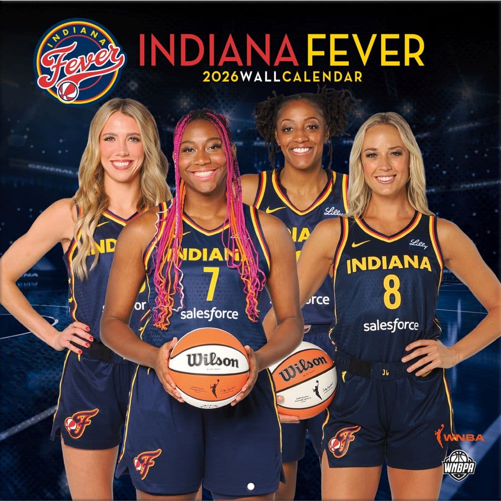 Indiana Fever 2026 Wall Calendar Main Product Image