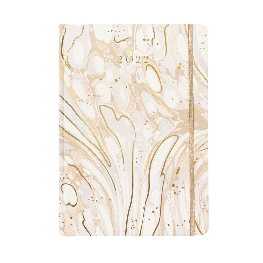 Gold Marble Large Daily Luxe 2022 Page a Day Planner