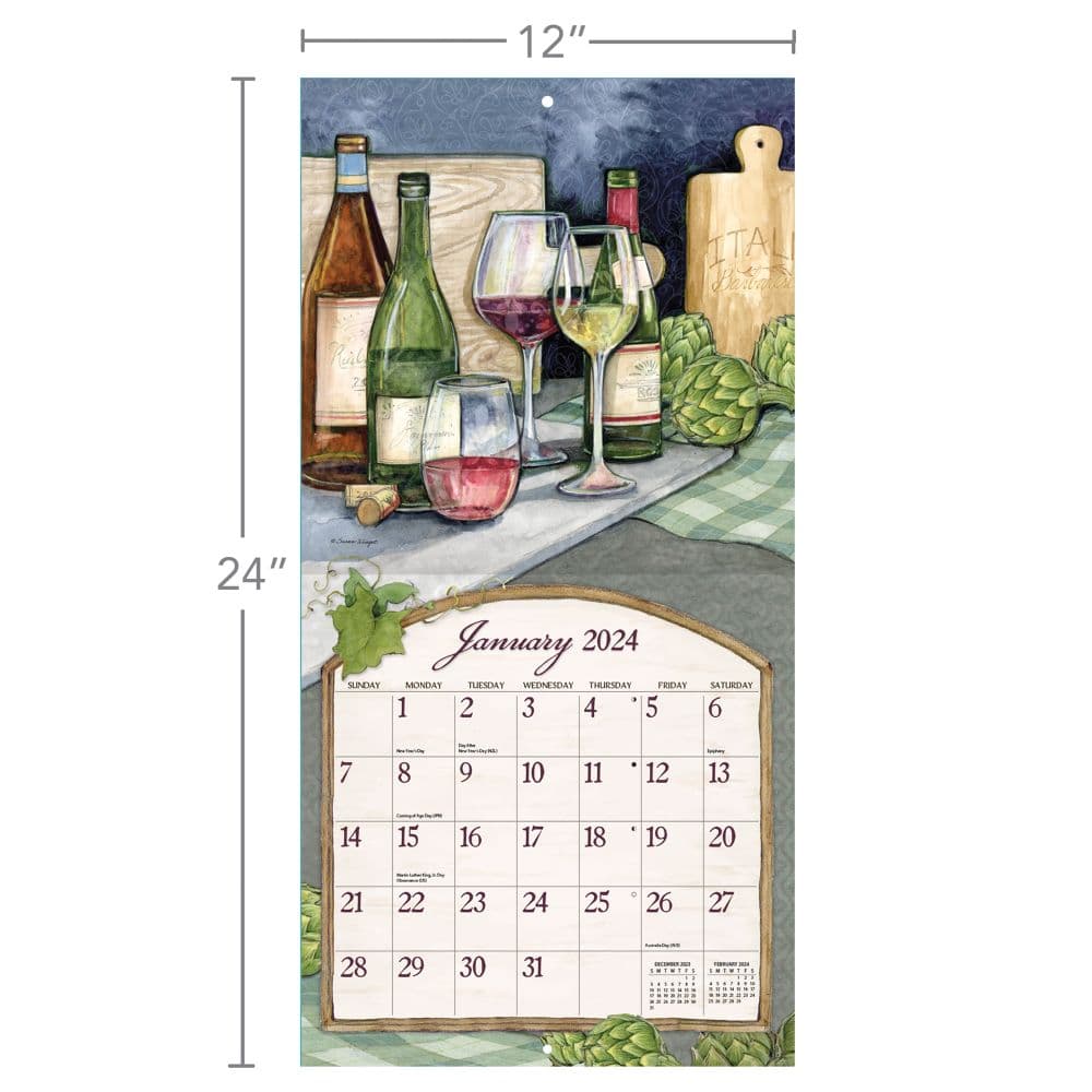 Wine Cellar 2024 Wall Calendar Fourth Alternate Image width=&quot;1000&quot; height=&quot;1000&quot;