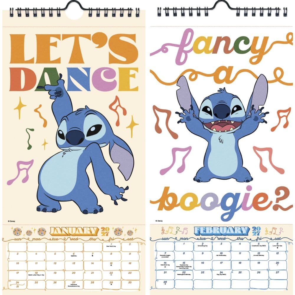 Disney Stitch 2027 Vertical Wall Calendar Eighth Alternate Image