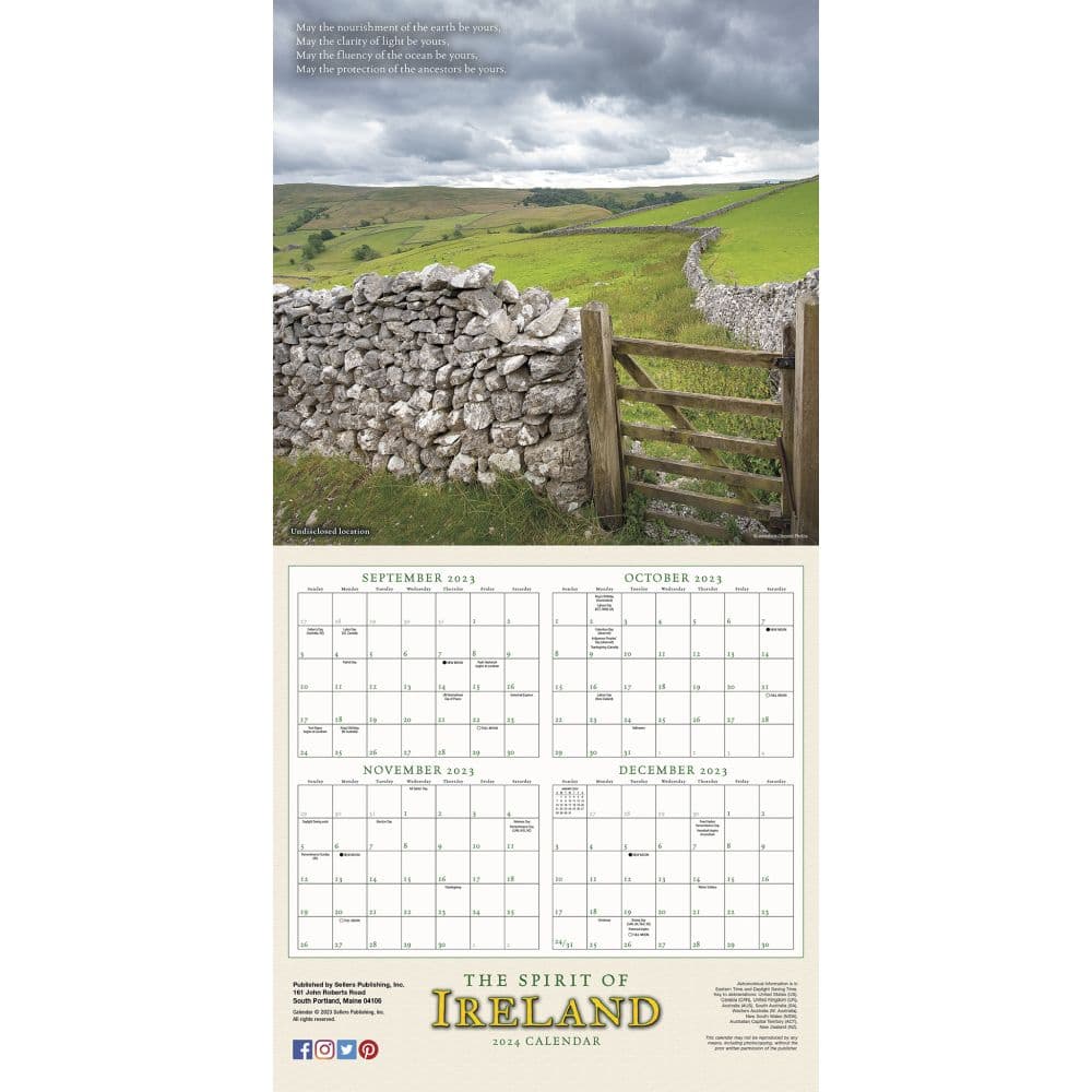 Spirit of Ireland 2024 Wall Calendar Alternate Image 4