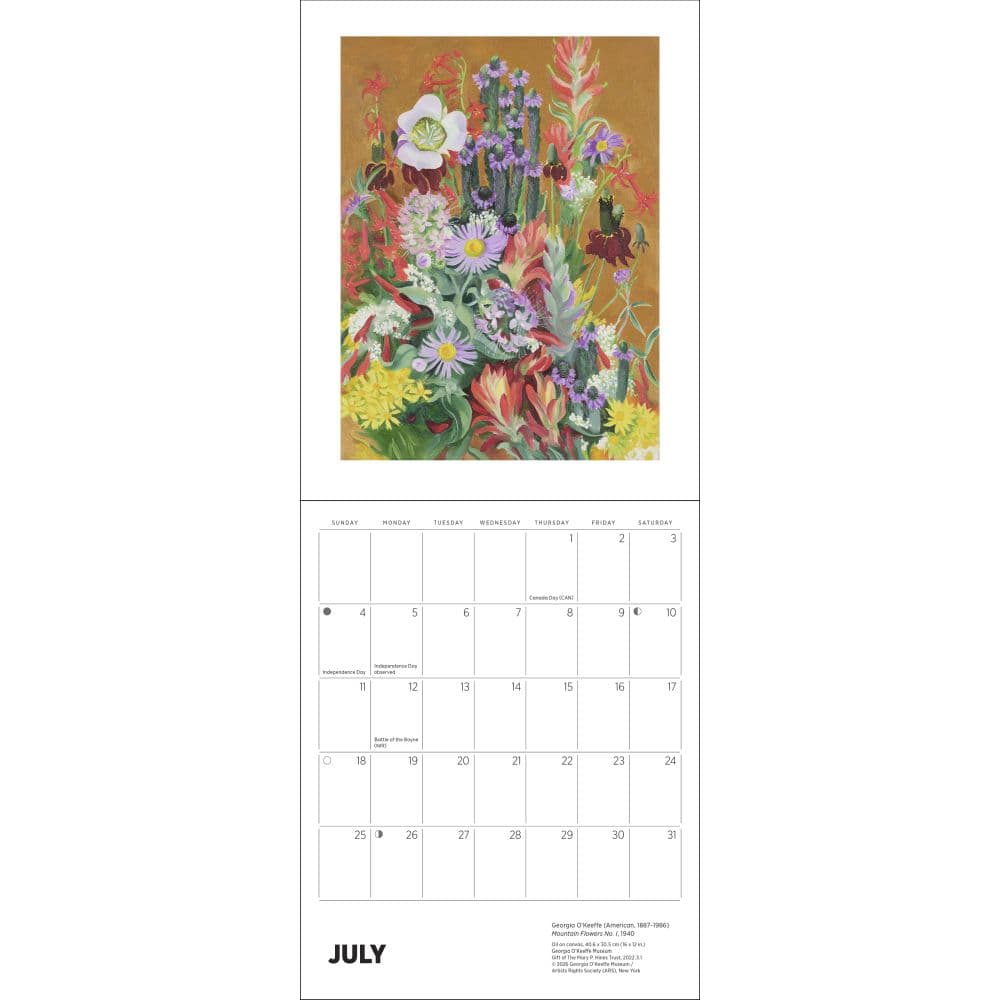 Georgia OKeeffe 2027 Mini Wall Calendar Fifth Alternate Image