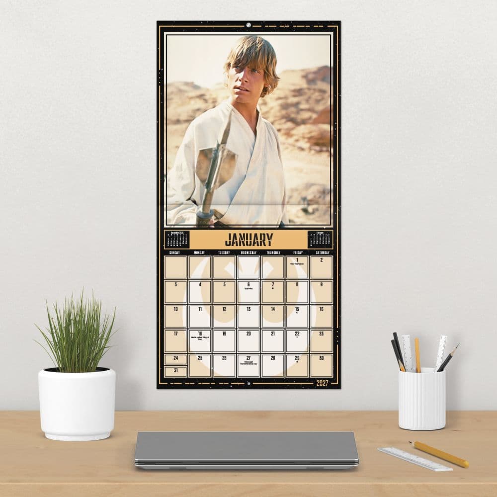 Star Wars Exclusive with Bonus Print 2027 Wall Calendar Fourth Alternate Image