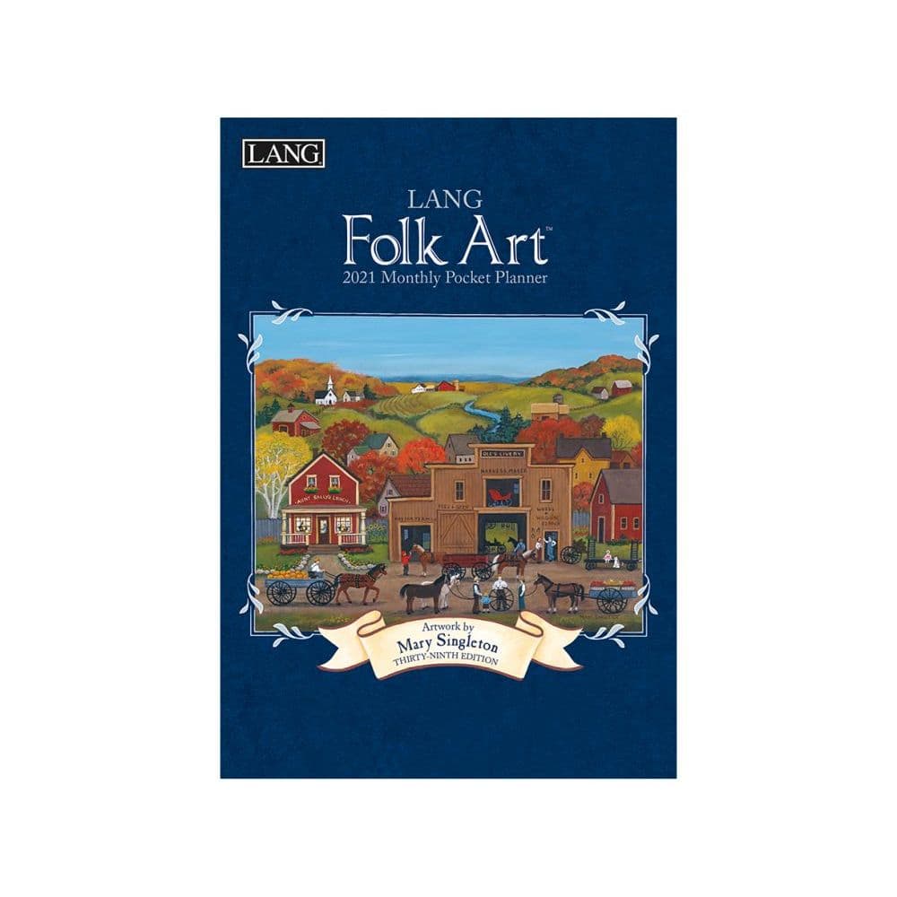 LANG Folk Art Monthly Pocket Planner by Mary Singleton