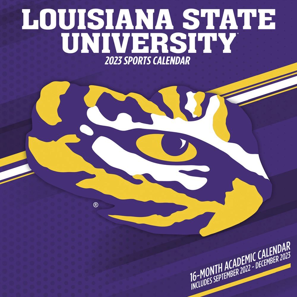 Louisiana State University Tiger Football 2023 Wall Calendar
