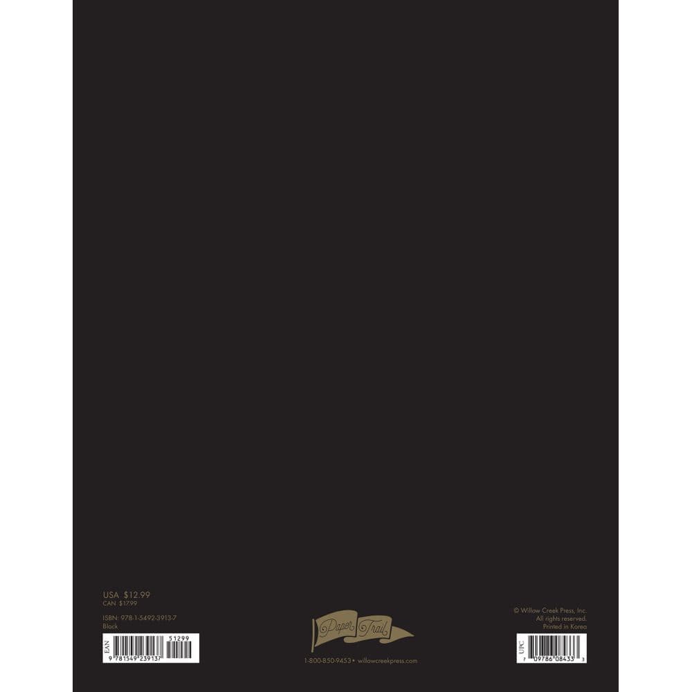 Black Monthly 2025 Planner