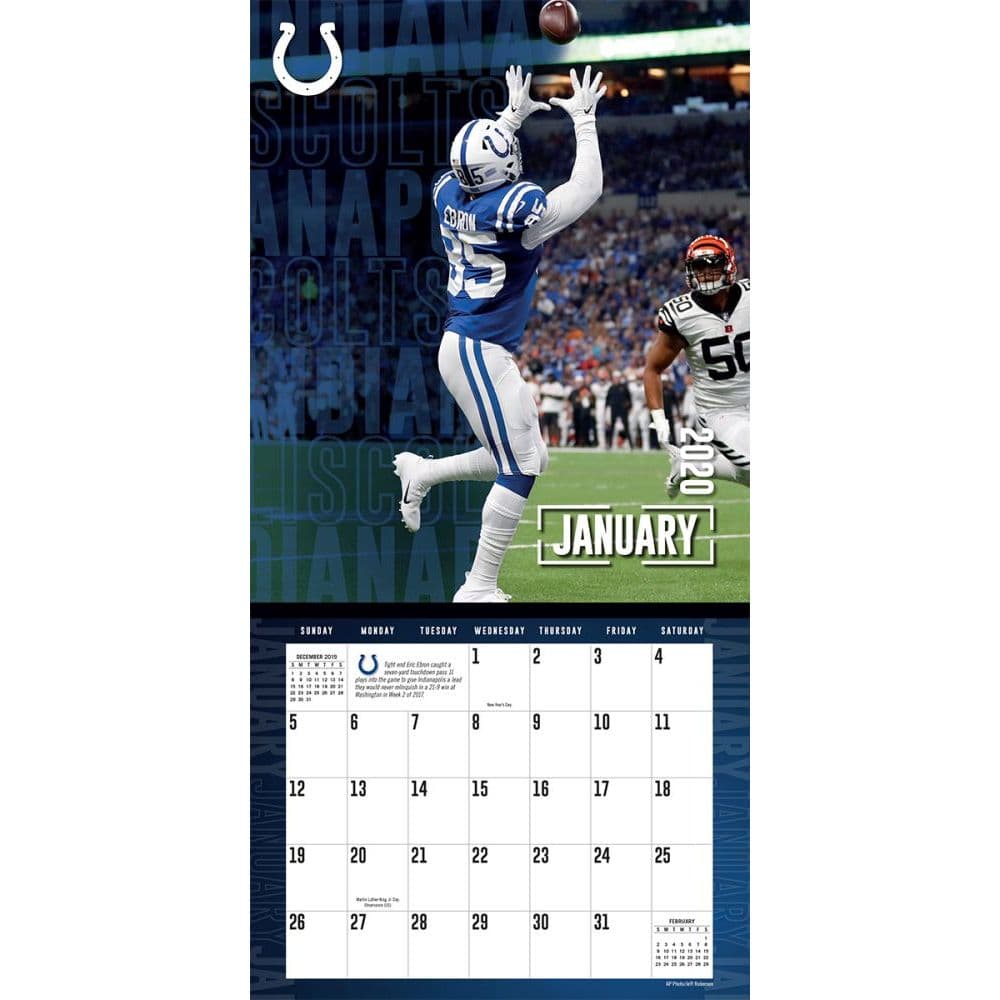Indianapolis Colts 2022 Schedule Indianapolis Colts Wall Calendar - Calendars.com
