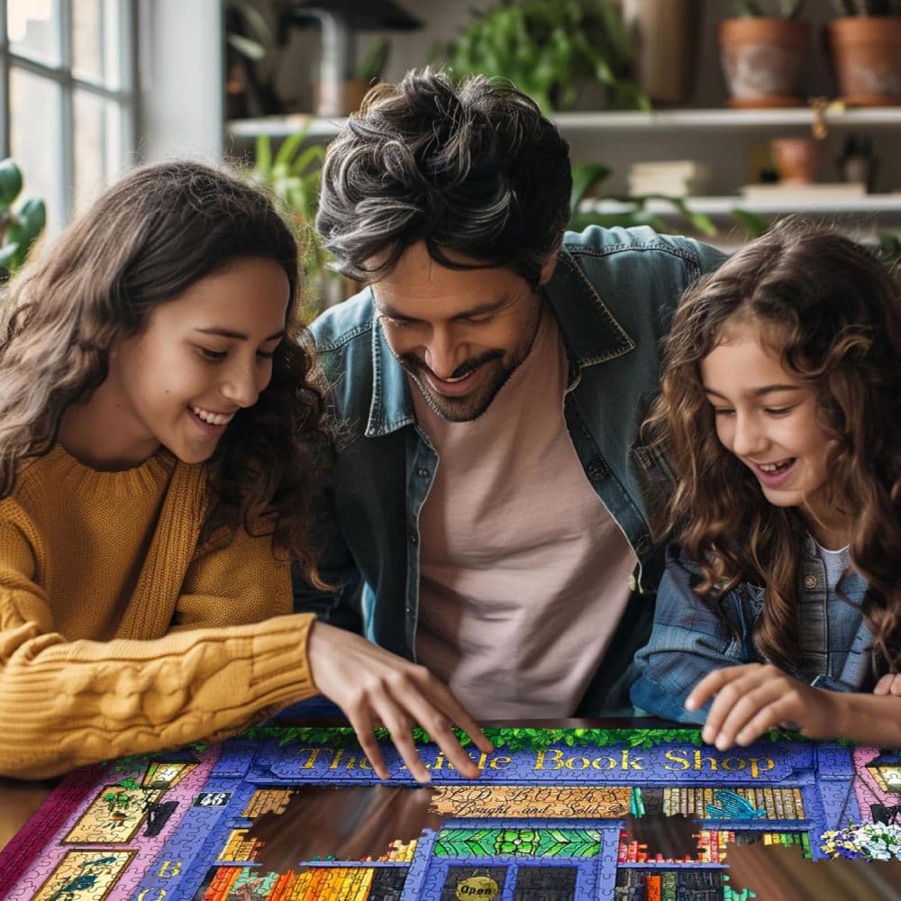 Little Book Shop 1000 Piece Puzzle by Sadi Third Alternate Image