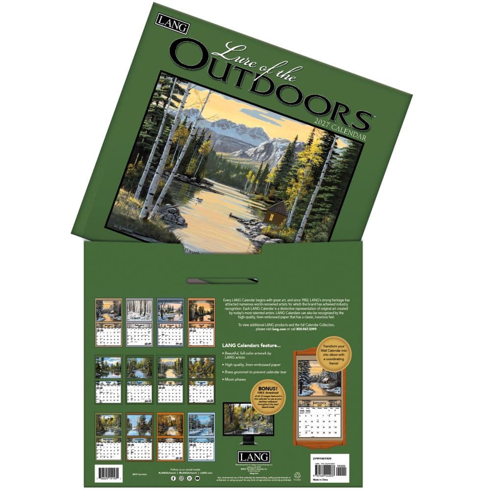 Lure of the Outdoors 2027 Wall Calendar by Bill Saunders First Alternate Image