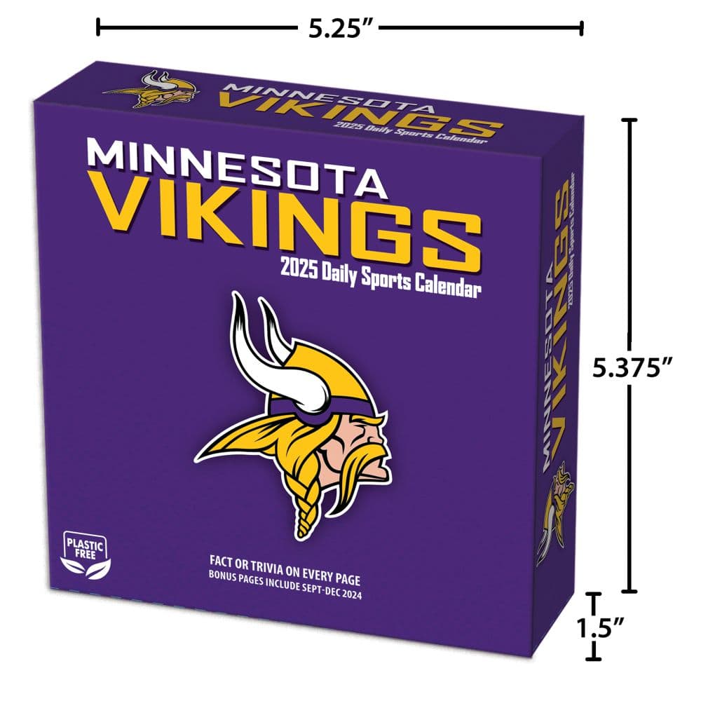 NFL Minnesota Vikings 2025 Desk Calendar Sixth Alternate Image width=&quot;1000&quot; height=&quot;1000&quot;