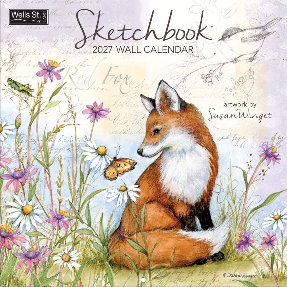 Sketchbook 2027 Wall Calendar by Susan Winget