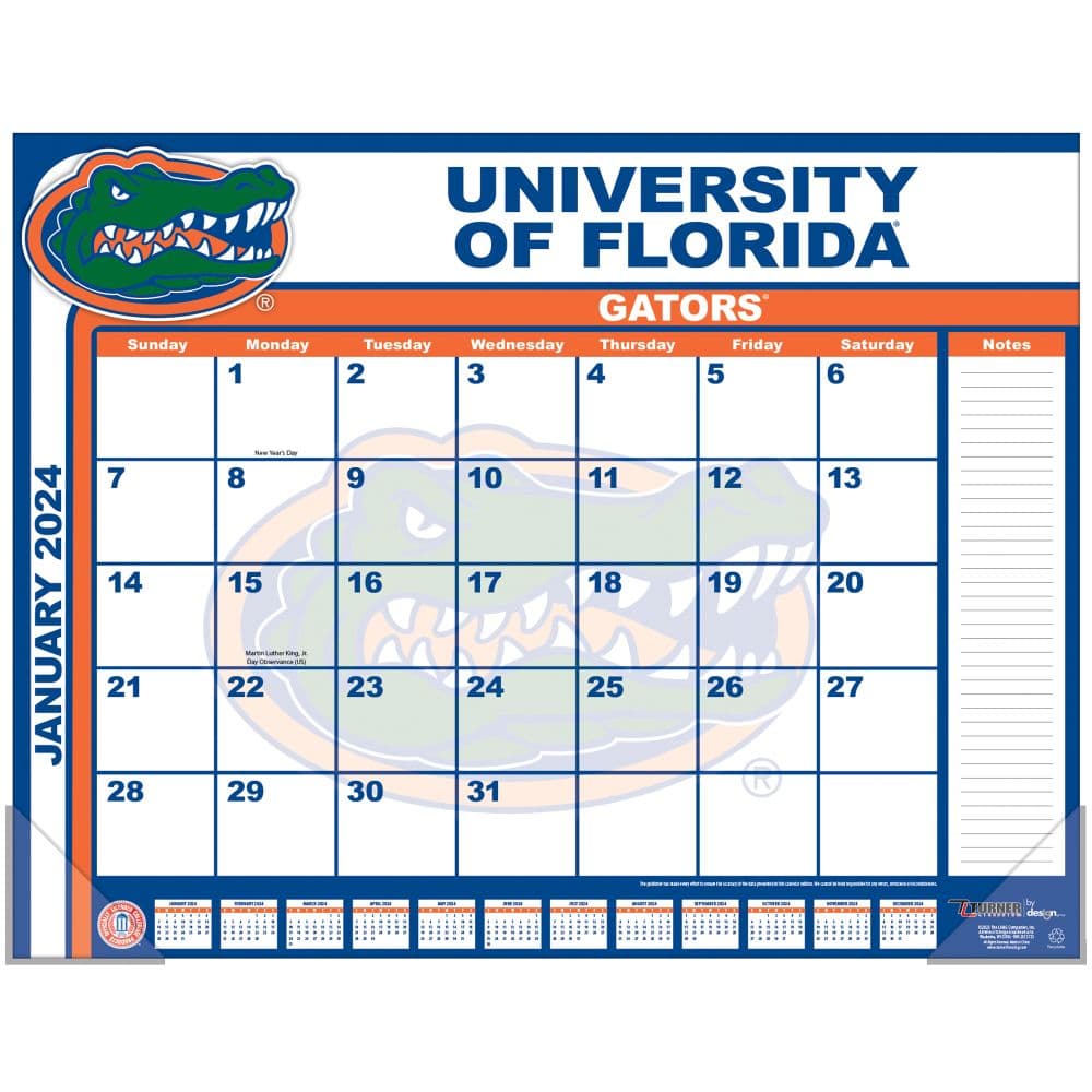 Florida Gators 2024 Desk Pad