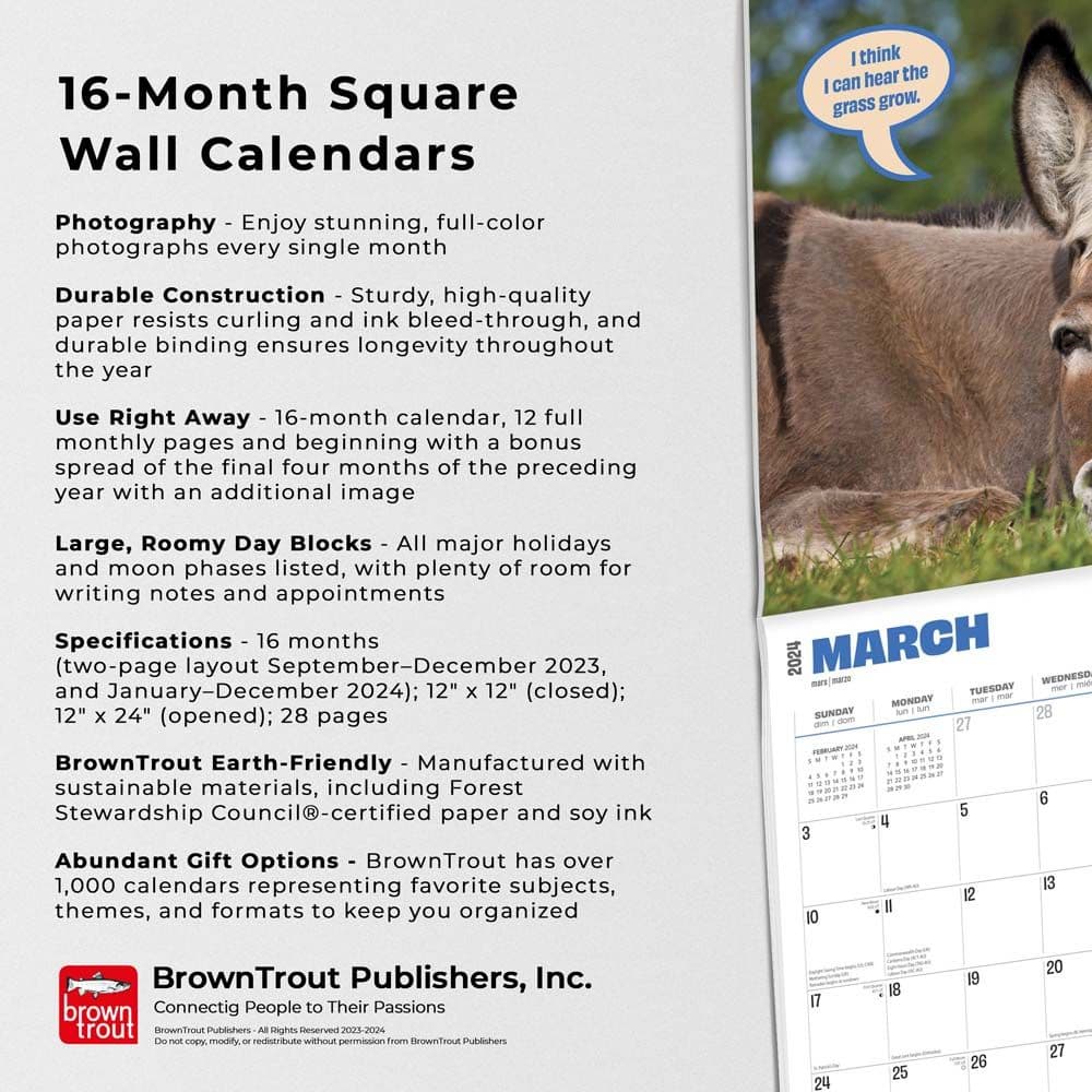 Jackasses 2024 Wall Calendar Fourth Alternate Image width=&quot;1000&quot; height=&quot;1000&quot;