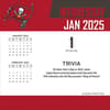 image NFL Tampa Bay Buccaneers 2025 Desk Calendar Jan 1