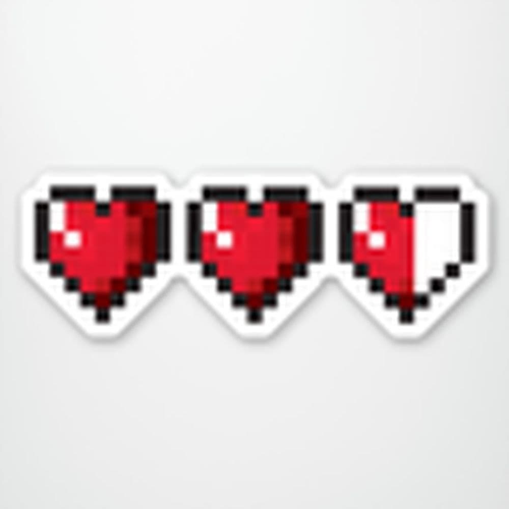 Gamer Hearts Sticker Main Image