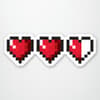 image Gamer Hearts Sticker Main Image