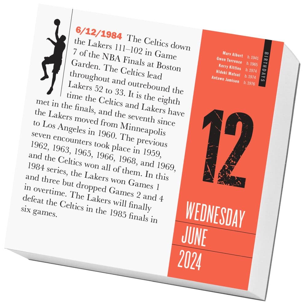 Sports 365 Facts 2024 Desk Calendar