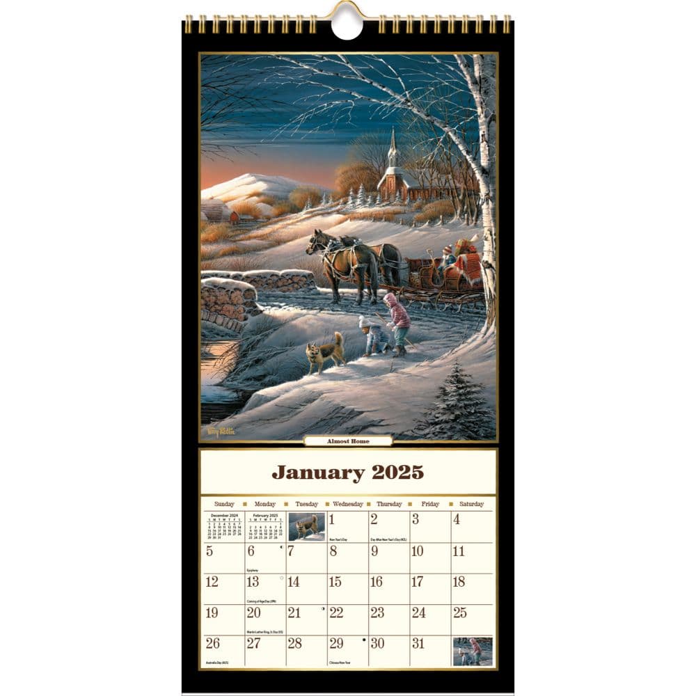 Terry Redlin 2025 Vertical Wall Calendar