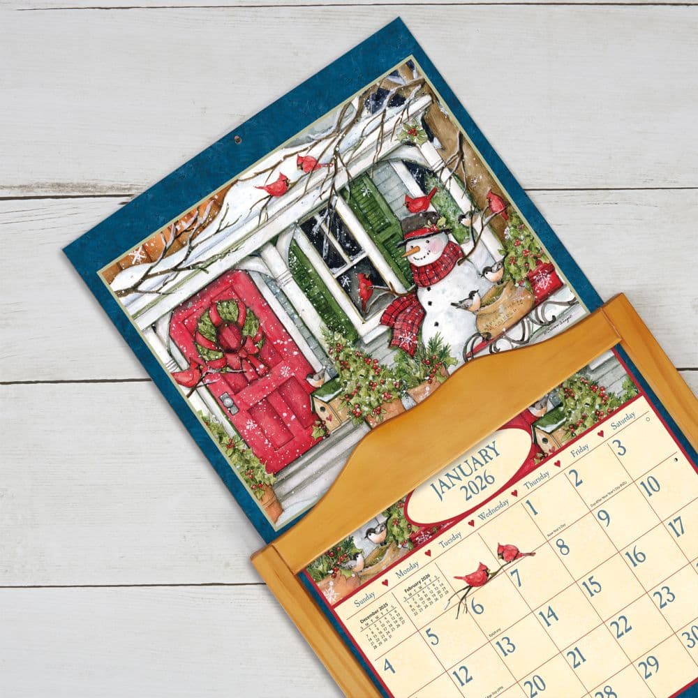 Heart & Home 2026 Lang Kalender. Artwork Susan Winget