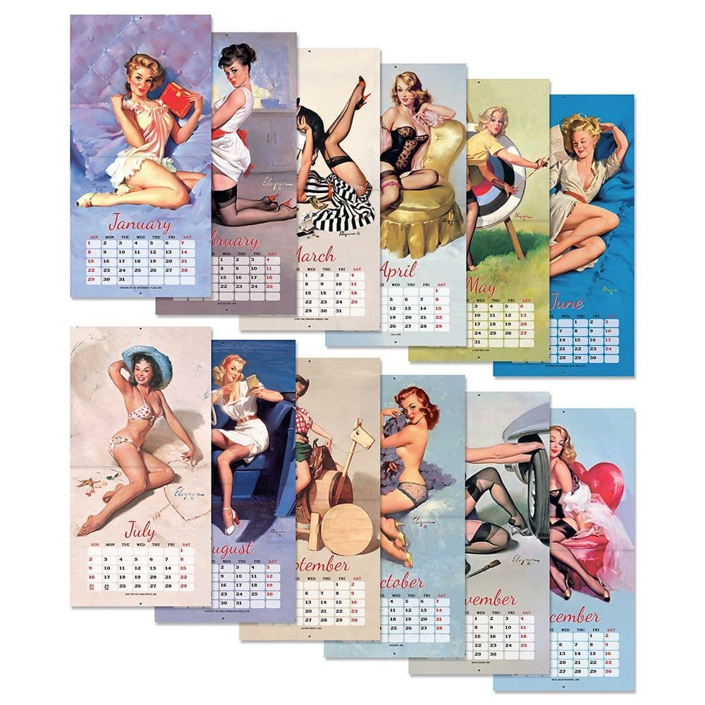 Uop Calendar 2023 Elvgren Pin-Up Girls 2023 Wall Calendar - Calendars.com