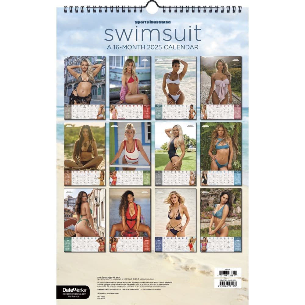 SI Swimsuit 2025 Poster Wall Calendar Alt4