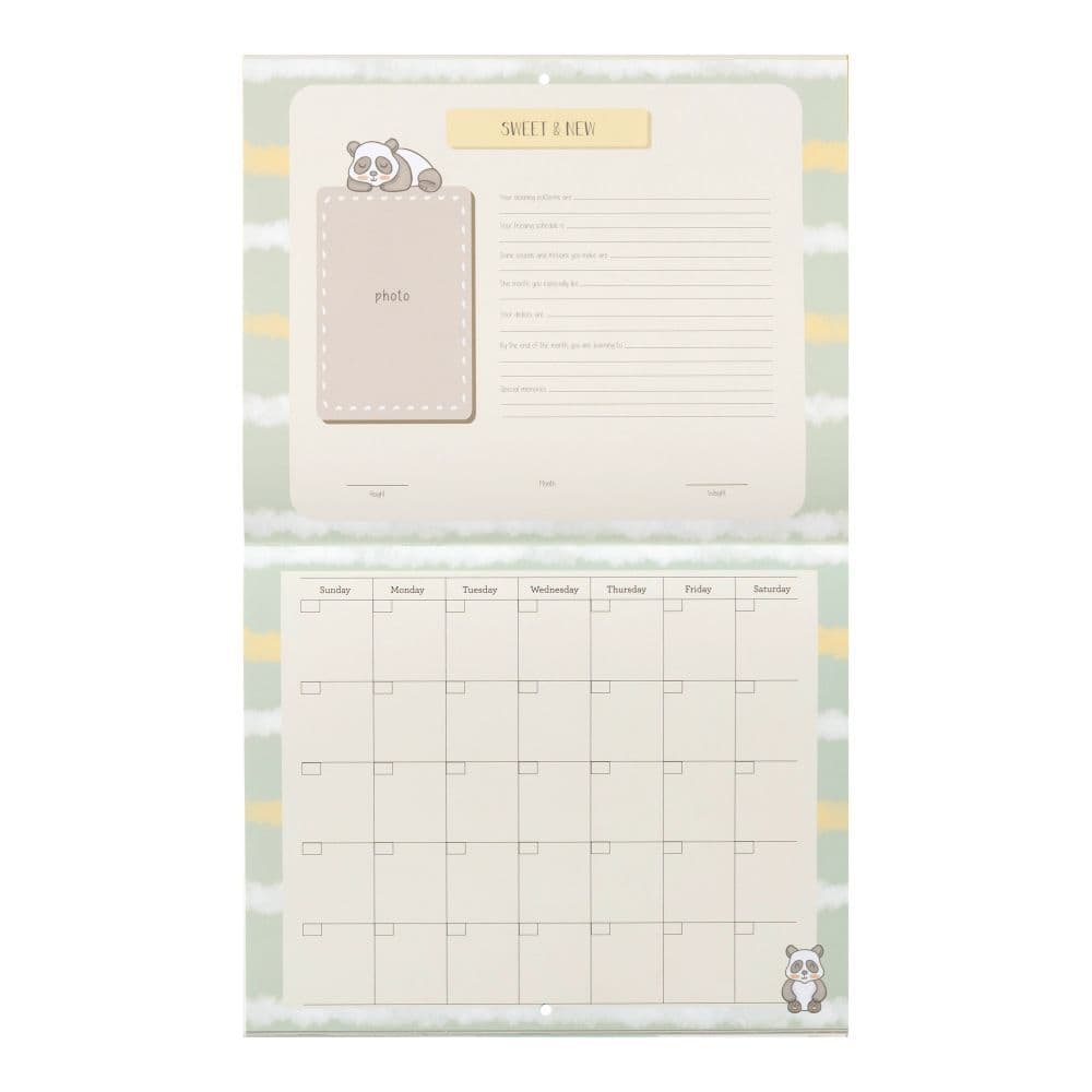 Love You To the Moon Baby First Year Calendar Alternate Image 1
