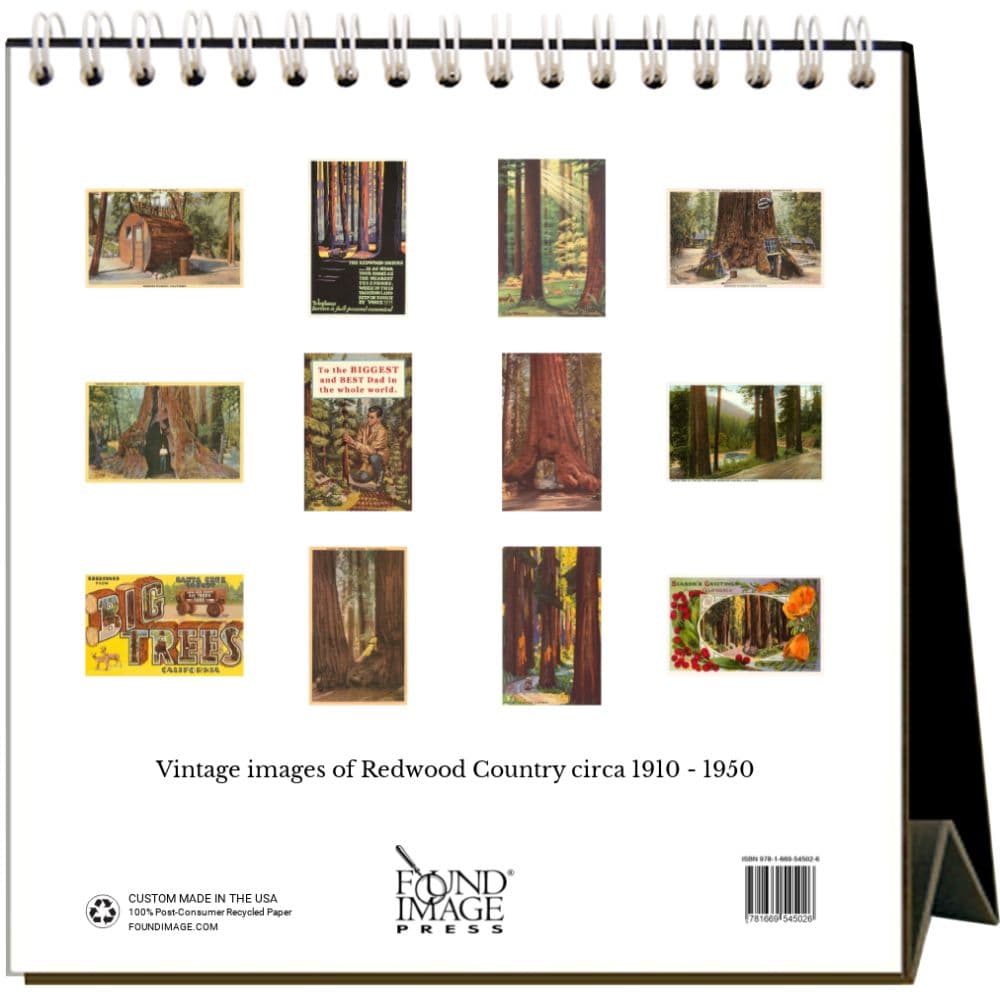 Nostalgic Redwood Coast 2025 Easel Desk Calendar First Alternate Image width="1000" height="1000"