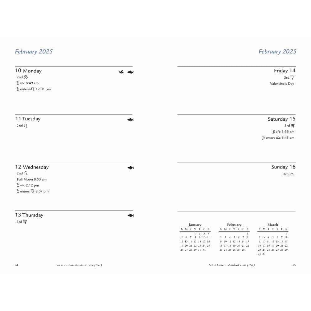 Moon Sign Datebook 2025 Engagement Planner First Alternate Image width="1000" height="1000"