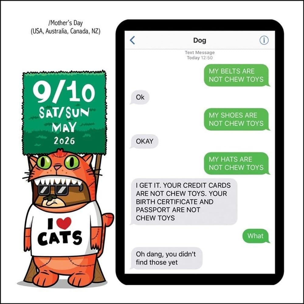 Texts from Dog 2026 Desk Calendar Fourth Alternate Image