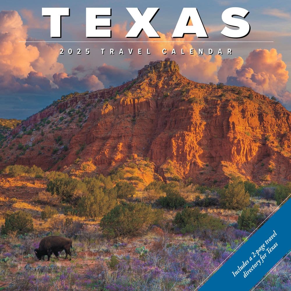 Texas Travel and Events 2025 Wall Calendar Main Image