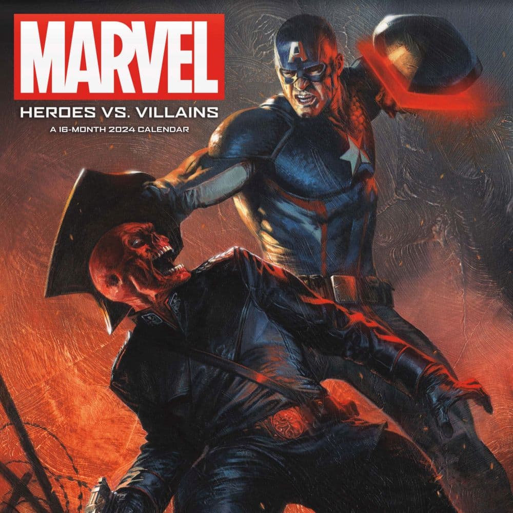 Marvel Heroes vs Villains 2024 Wall Calendar