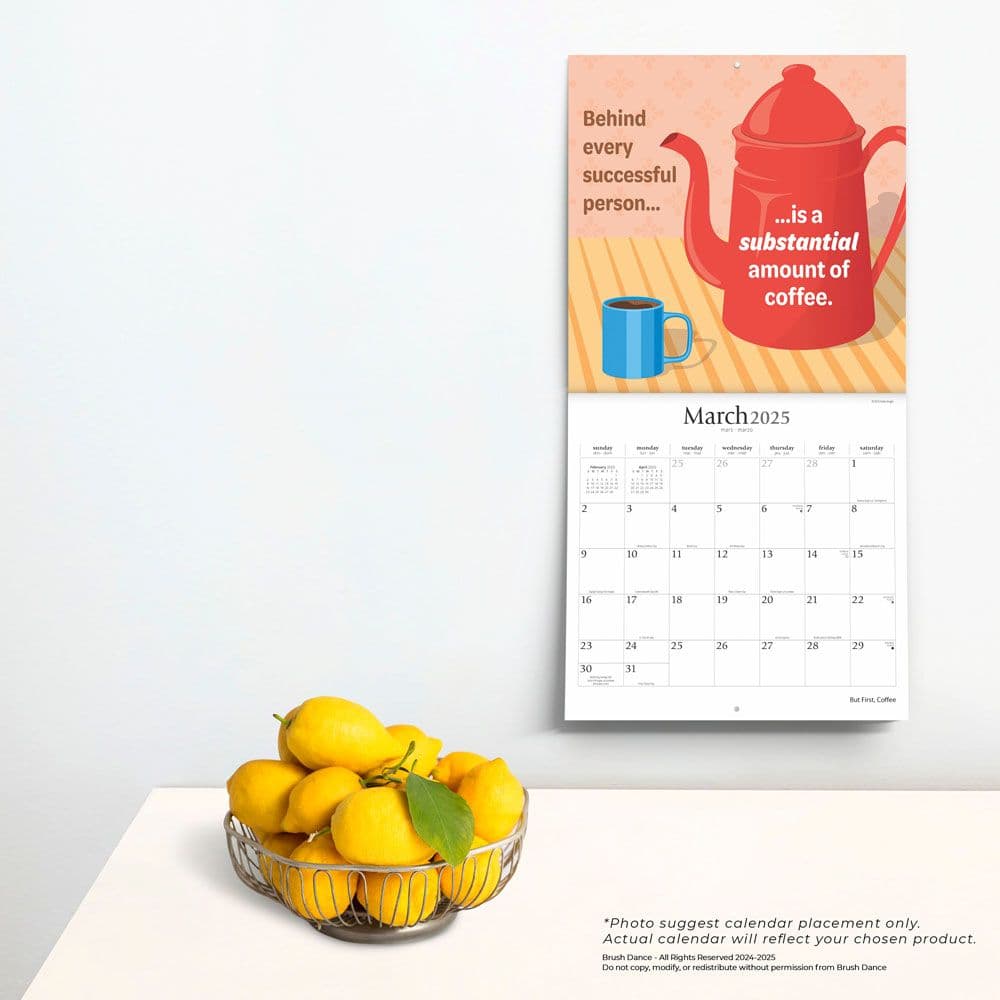But First Coffee 2025 Wall Calendar Fourth Alternate Image width=&quot;1000&quot; height=&quot;1000&quot;
