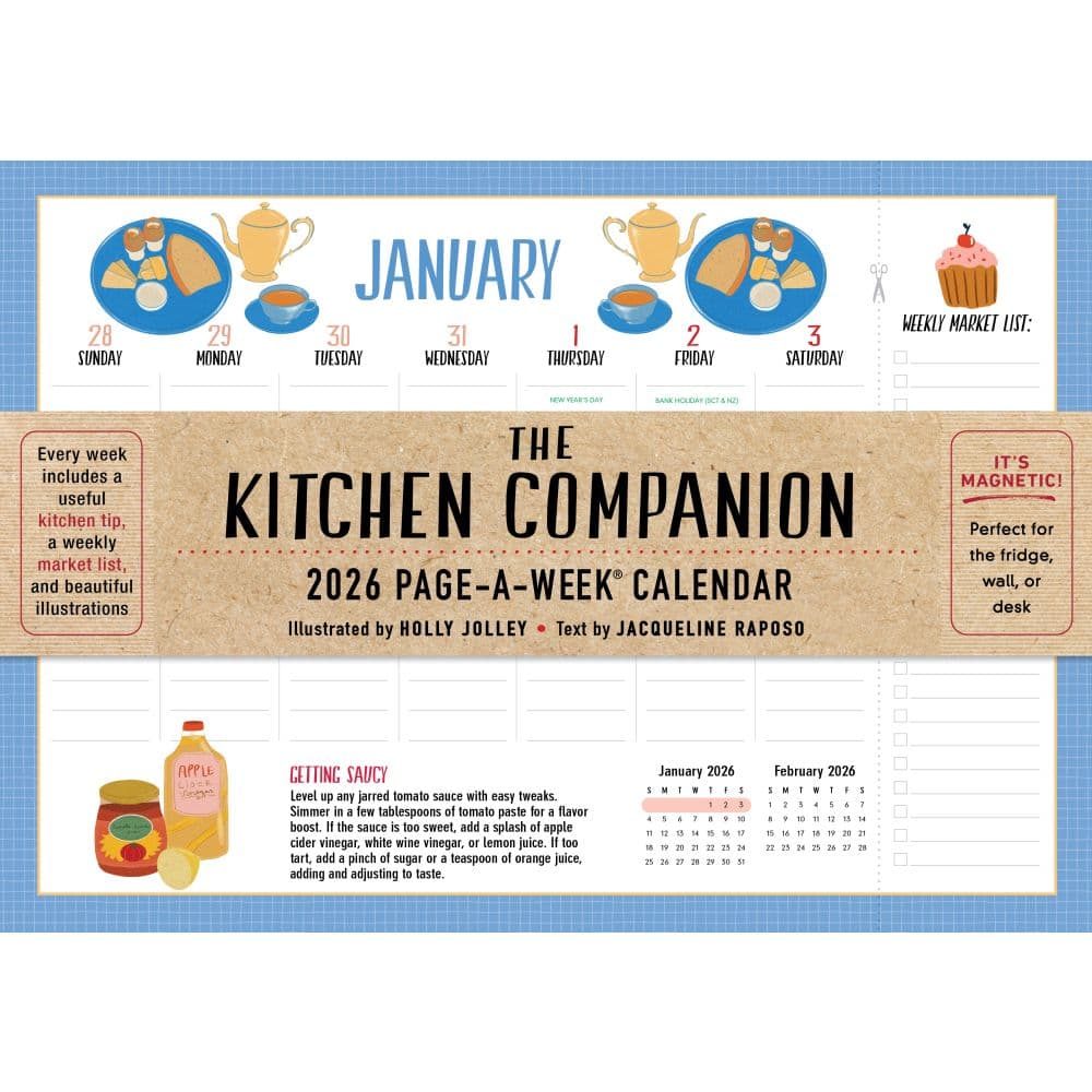 Kitchen Companion 2026 Wall Calendar Main Image