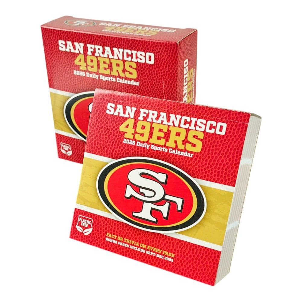 image NFL San Francisco 49ers 2026 Desk Calendar Main 
Product Image