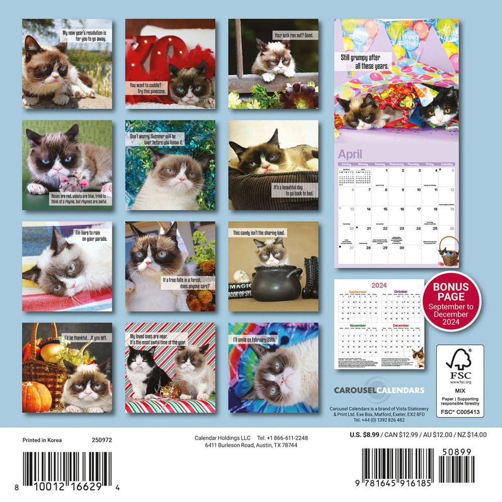 Grumpy Cat 2025 Mini Wall Calendar First Alternate Image width=&quot;1000&quot; height=&quot;1000&quot;