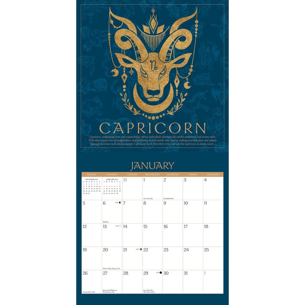 Astrology 2025 Wall Calendar Alt2