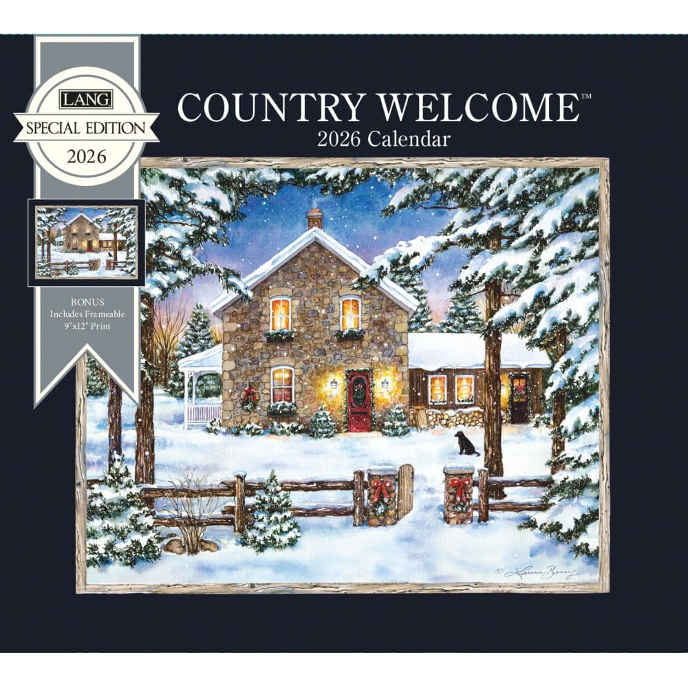 Country Welcome Special Edition 2026 Wall Calendar Main Product Image